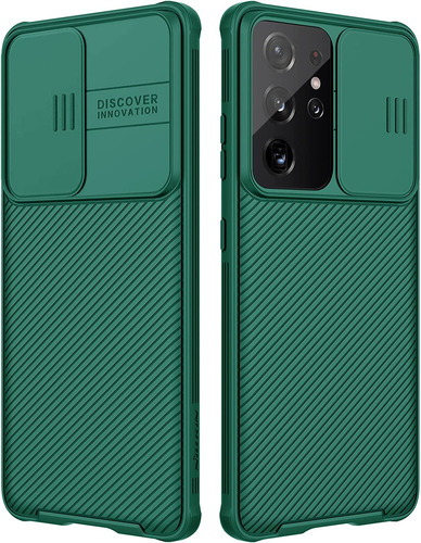 Carcasa Nillkin Camshield Pro Para Samsung Galaxy S21 Ultra Verde