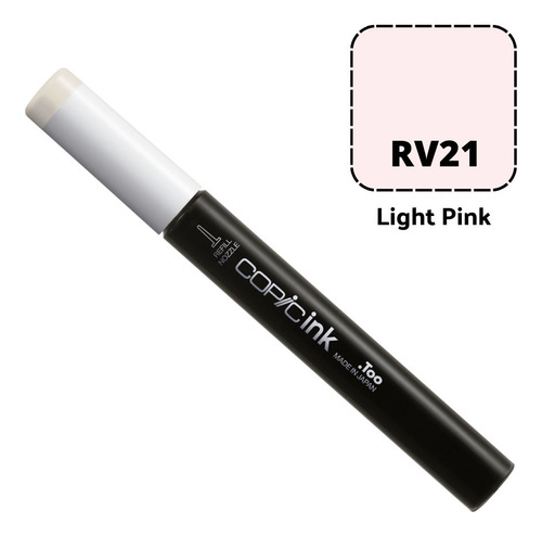 Refil Copic Ink Para Sketch Ciao Classic Ou Wide Cores R 1un Cor Rv21 light pink