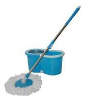 Mopa Giratoria Spin Mop Tobo+cabo Telescopico Azul Tajanara