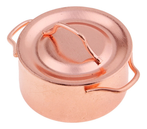 Imagen 6 de 11 de 3x Olla De Sopa De Metal Con Cubierta Para 1/12 Dollhouse