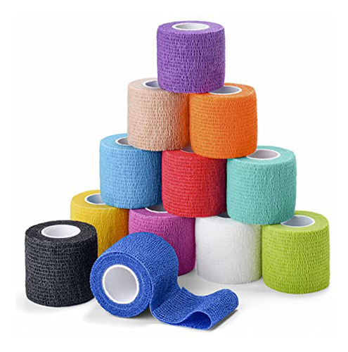 Paquete De 12 Vendajes Autoadhesivos De 5 Cm X 4.57 M