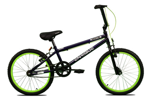 BMX infantil Bicicletas Enrique Arrow R20 frenos v-brakes color violeta con pie de apoyo  