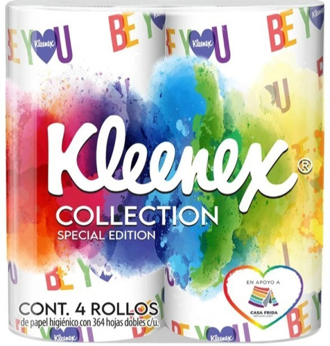 Kleenex Collection Special 4 Rollos Hojas Dobles  4 Paquetes