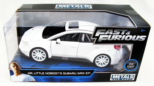 Mr Little Nobody's Subaru Wrx Sti 1:24 Jada Fast E Furious Cor Branco