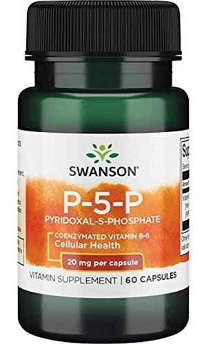 Swanson P-5-p (piridoxal-5-fosfato) Vitaminb-6 20 Miligramos