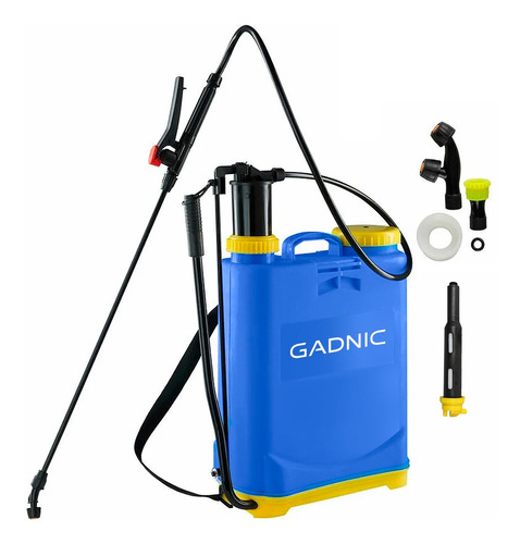 Pulverizador Fumigador Gadnic Mochila De 20l Con 3 Boquillas