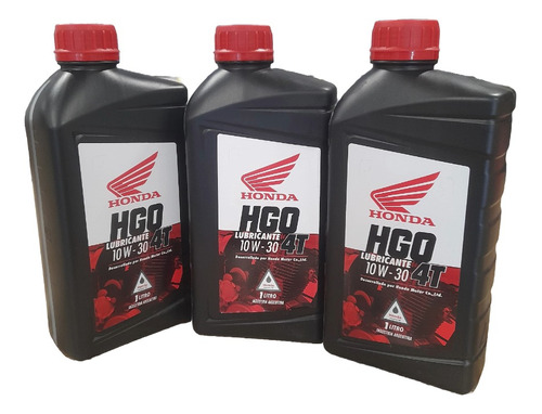 Aceite Hgo 4t Mineral Sae 10w30 Honda Original X 3 Litros