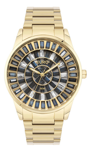 Relógio Euro Feminino Stones Dourado - Euy121f6aa/4v