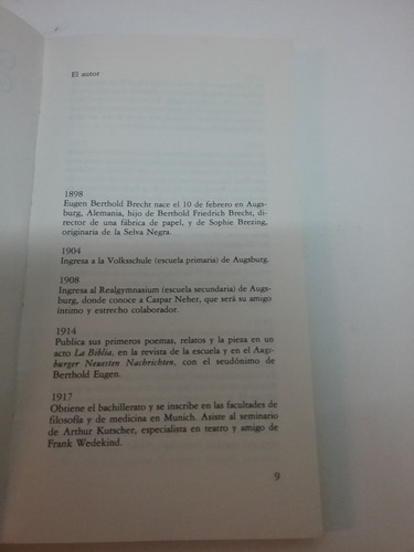 427 Galileo Galilei Obra De Teatro - Por Bertolt Brecht (Usado)