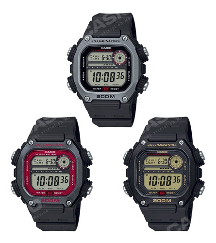 Imagen 2 de 2 de Reloj Casio 10 Años Dw-291h-1