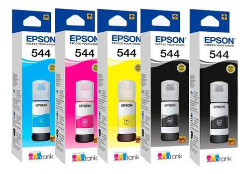 5x Tinta Original Epson L3250 L3210 L5590 L5290 L3150 T544