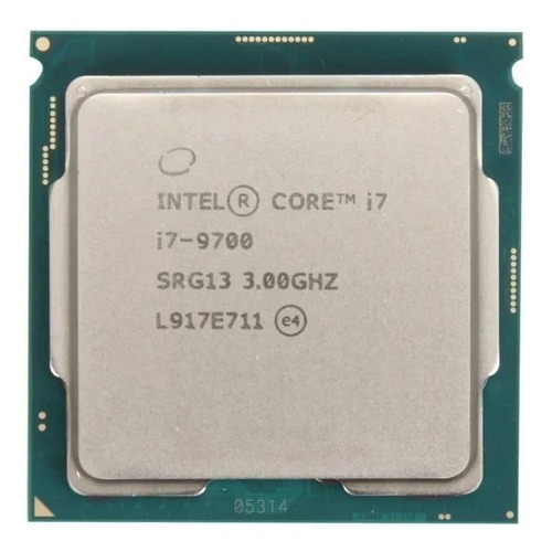 Procesador gamer Intel Core i7-9700 BXC80684I79700  de 8 núcleos y  4.7GHz de frecuencia con gráfica integrada