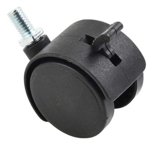 Ruedas Giratorias Con Rodamiento Negro Computer Soft Wheel