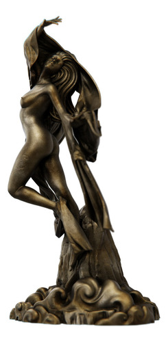 Estátua Nix Personificação Da Noite - Versão 2 Cor Cor Ouro Velho