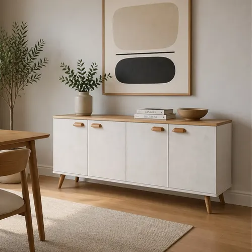 Balcão Aparador Compacto Para Cozinha Moderna 120x64