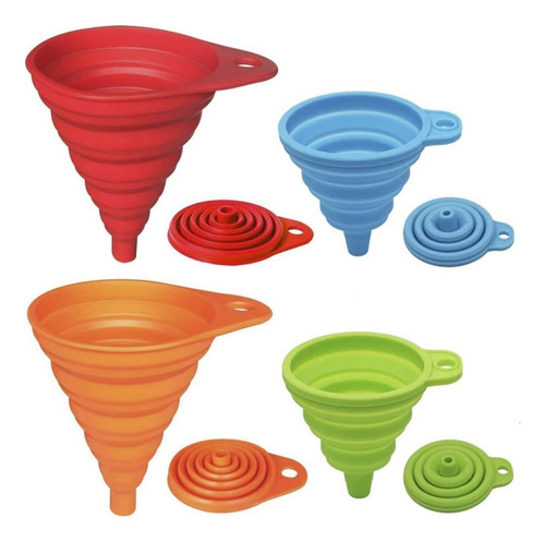 Set De Embudo De Cocina 4 Paquete, Pequeños Y Grandes,