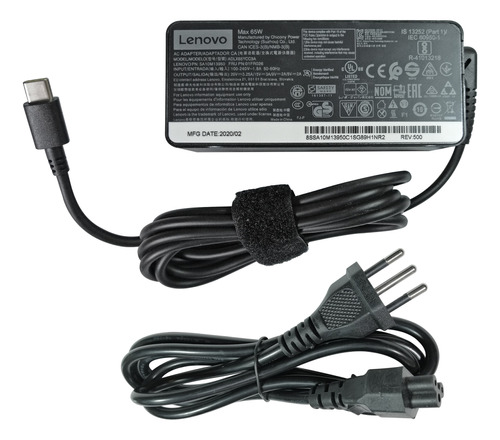 Cargador Original Lenovo Thinkpad T14s 2da Gen (20v - 3.25a)