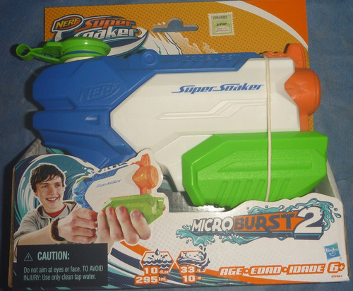 Nerf N Arma Pistola Agua Microburst 2 Super Soaker Hasbro