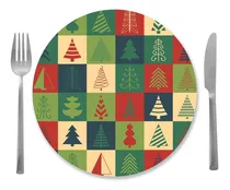 Comprar 6 Capas De Sousplat Supla De Natal Papai Noel Árvores