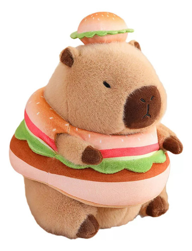 A Carpincho Transformable De Peluche, Juguete De Hamburguesa
