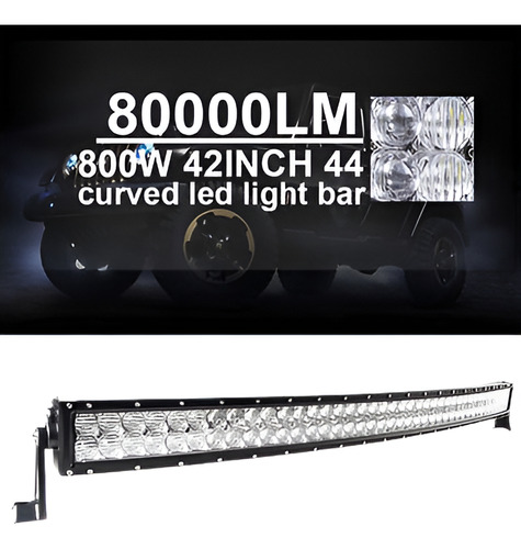 42 Pulgadas 800w Curva Led Light Bar 5d Cree Combo Spot Inun