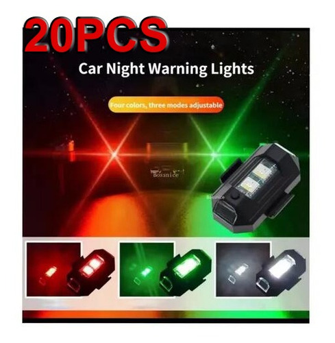 Luces Led Estroboscópicas Recargables Para Automóviles, Moto