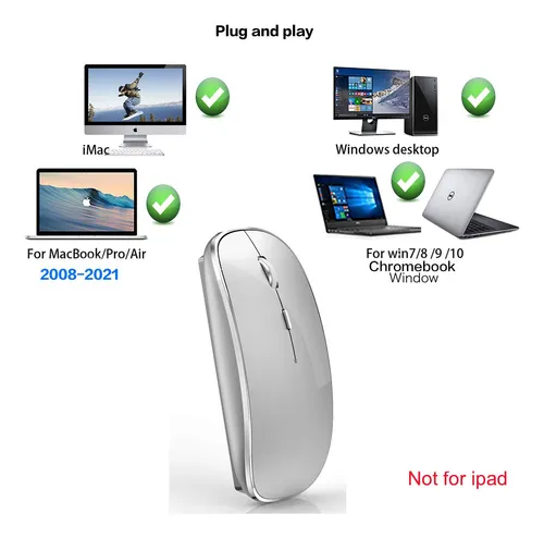 Mouse Inalámbrico Jetta Para Macbook Pro/air, Portátil, Escr