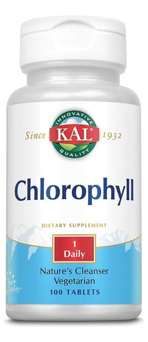 Kal | Clorofila | 100 Tabletas