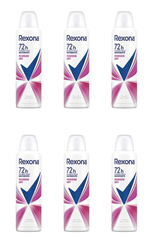 Desodorante Aero Rexona 150ml Fem Powder-kit C/6un