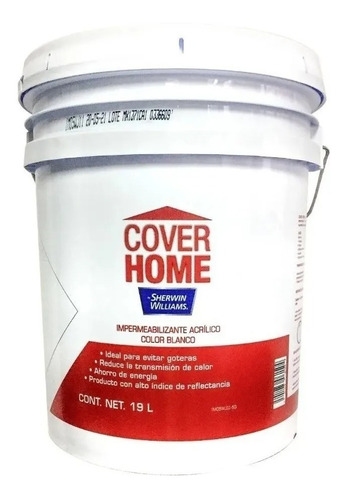 Impermeabilizante Acrílico Sherwin Williams(cover Home) 19l1