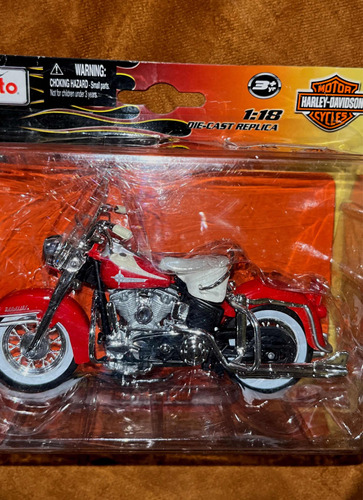 Moto Harley Davidson 1/18 Flh Duo Glide 1962 En Caja