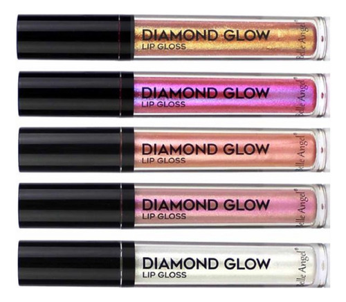 Lip Gloss Diamond Glow Belle Angel Modelo 2 Labios Brilhante