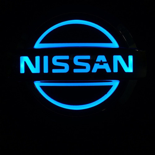 Logotipo De Luz De Coche Nissan 5d Led 10,6cm X 9,0cm