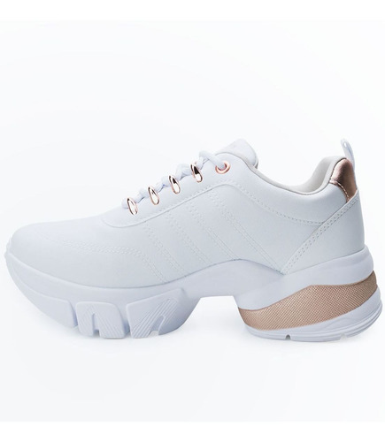 Imagem 2 de 6 de Tênis Feminino Ramarim Dad Chunky Sneaker 2180103 Rosa