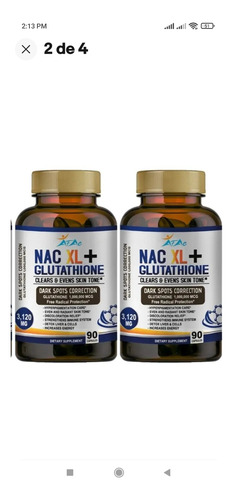 Nac + Glutation N-acetyl L-cysteine 3120mg 90 Cápsulas 