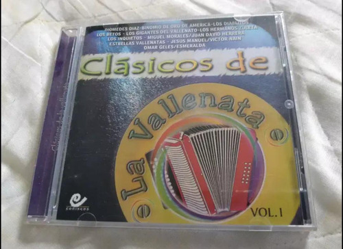 Cd Original Clásicos Del Vallenato 