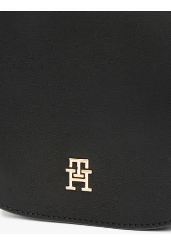 Bolso Negro Saddle Mensajero De Mujer Tommy Hilfiger