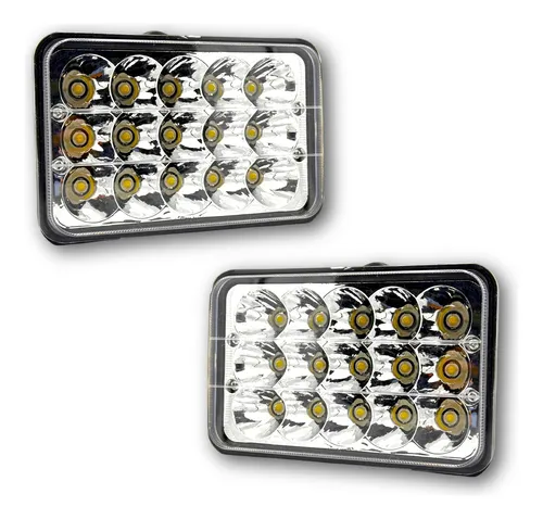 comprar Par Faros 15 Led 4x6 Rectangular Unidad Ch Kenworth T800 Fl Ambos Lados