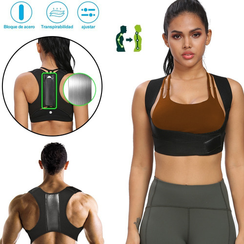 Imagen 1 de 8 de Faja Correctora Postural Chaleco Ajustable