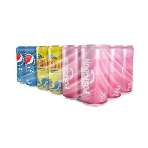 Postobon Mini Latas Surtidas 18 U /269ml - L a $7