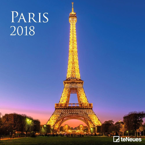 Calendário De Parede Te Neues 30x30cm - Paris - 2018