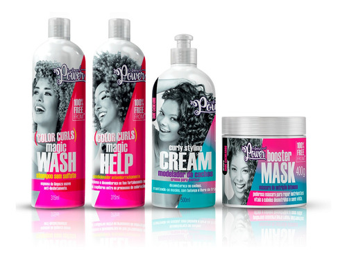 Kit Soul Power - Sh. E Cond. Color + Creme Pentear + Máscara