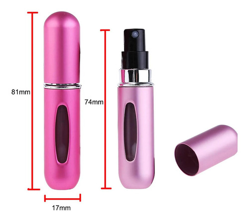 Imagen 4 de 11 de Perfumero Portatil Recargable Importado 5ml