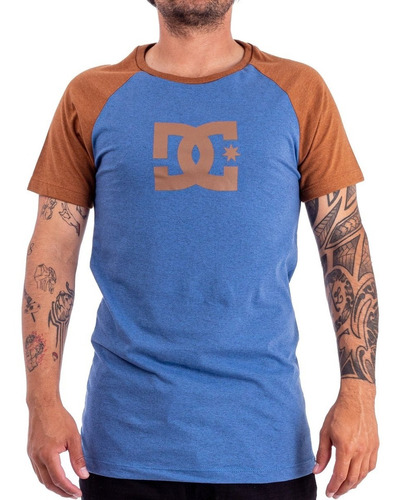 Remera Dc Shoes Star Ranglan Htr Ss Hombre