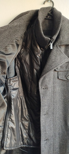 Sobresaco Hombre De Devre Original Talle L Gris (Usado)