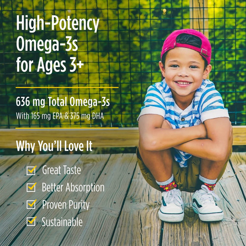 Suplemento Nordic Naturals Childrens Dha Xtra 636 Mg De Ômeg