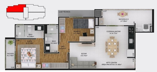 Imagem 7 de 14 de Cobertura No Bom Retiro Com 3 Quartos Para Venda, 122 M² - Ka1387