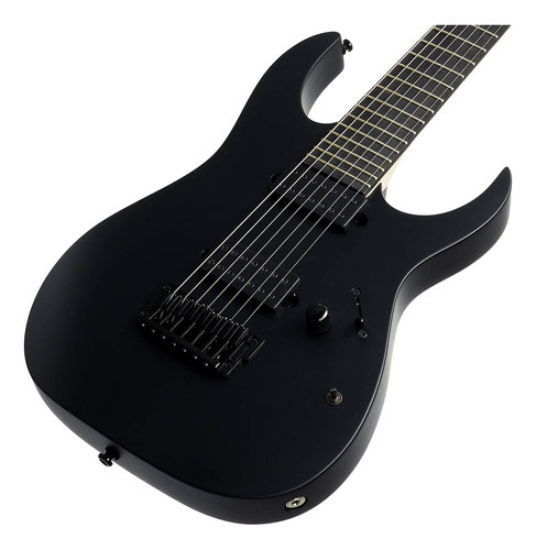 Guitarra 7 Cordas Ibanez Rgixl7-bkf Super Strat Black Flat