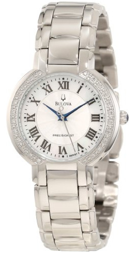 Reloj Bulova 96r167 Fairlawn Diamond Bezel Para Mujer