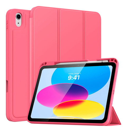 Case Smart Funda Folio @ iPad 10ma Gen 10.9 Inch 2022 Rojo